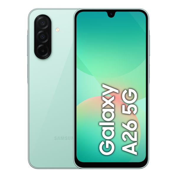 Samsung Galaxy A26 17 cm (6.7") Dual SIM Android 15 5G USB Type-C 8 GB 256 GB 5000 mAh Muntkleur (SM-A266BLGCEUE) Samsung Galaxy A26 17 cm (6.7") Dual SIM Android 15 5G USB Type-C 8 GB 256 GB 5000 mAh Muntkleur (SM-A266BLGCEUE)