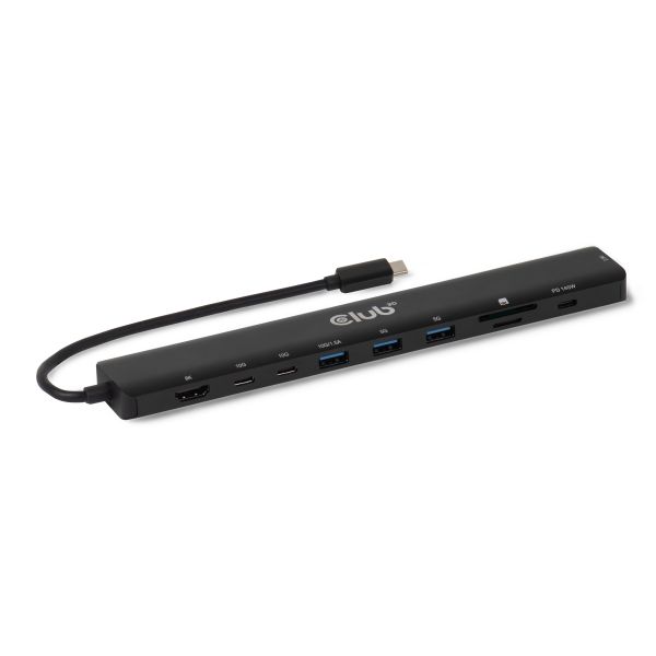 CLUB3D 10-1 Portable Dock USB Type-C® 10Gbps to HDMI™ 8K30Hz PD3.1 Max.140Watt (CSV-2550) CLUB3D 10-1 Portable Dock USB Type-C® 10Gbps to HDMI™ 8K30Hz PD3.1 Max.140Watt (CSV-2550)