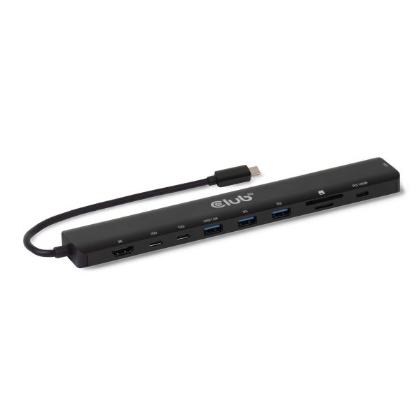 CLUB3D 10-1 Portable Dock USB Type-C® 10Gbps to HDMI™ 8K30Hz PD3.1 Max.140Watt (CSV-2550)
