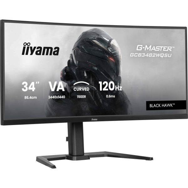 iiyama GCB3482WQSU-B1 computer monitor 86,4 cm (34") 1440 x 3440 Pixels UltraWide Quad HD LED Zwart (GCB3482WQSU-B1)