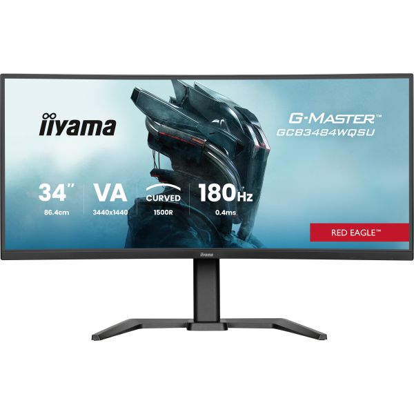 iiyama G-MASTER GCB3484WQSU-B1 computer monitor 86,4 cm (34") 3440 x 1440 Pixels UltraWide Quad HD LED Zwart (GCB3484WQSU-B1)