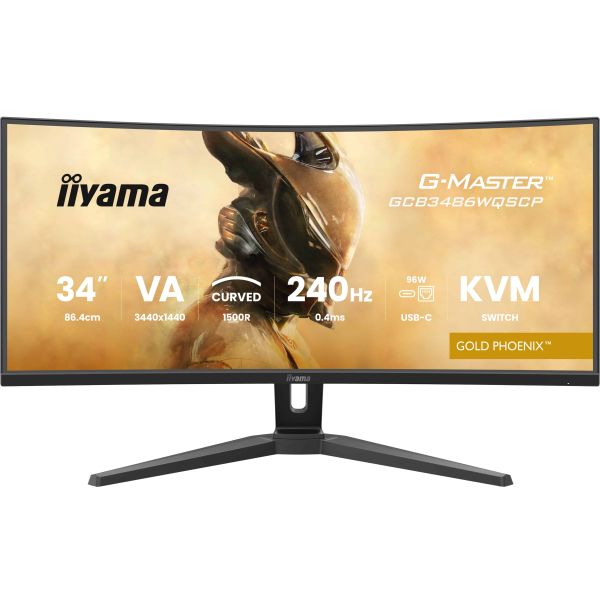 iiyama G-MASTER GCB3486WQSCP-B1 computer monitor 86,4 cm (34") 1440 x 3440 Pixels (GCB3486WQSCP-B1) iiyama G-MASTER GCB3486WQSCP-B1 computer monitor 86,4 cm (34") 1440 x 3440 Pixels (GCB3486WQSCP-B1)
