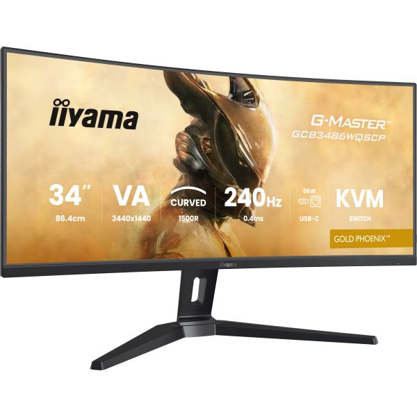 iiyama G-MASTER GCB3486WQSCP-B1 computer monitor 86,4 cm (34") 3440 x 1440 Pixels UltraWide Quad HD Zwart (GCB3486WQSCP-B1)