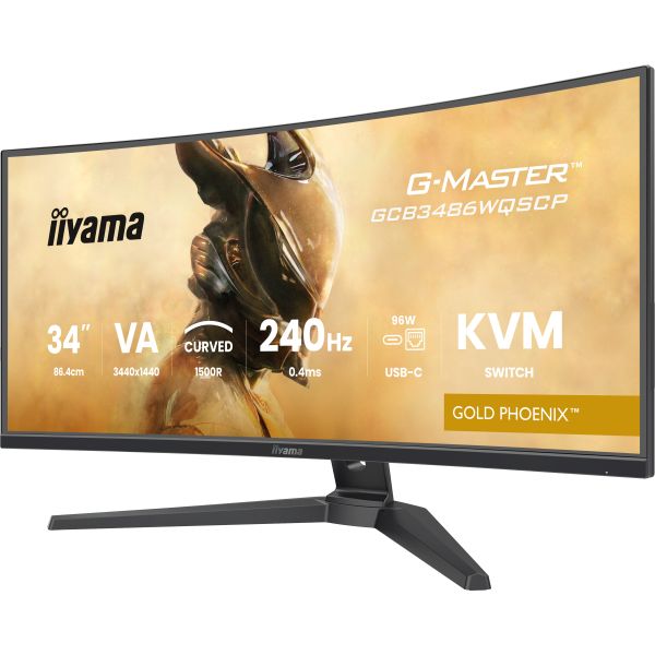 iiyama G-MASTER GCB3486WQSCP-B1 computer monitor 86,4 cm (34") 3440 x 1440 Pixels UltraWide Quad HD Zwart (GCB3486WQSCP-B1)