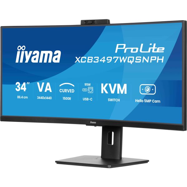 iiyama ProLite XCB3497WQSNPH-B1 computer monitor 86,4 cm (34") (XCB3497WQSNPH-B1)