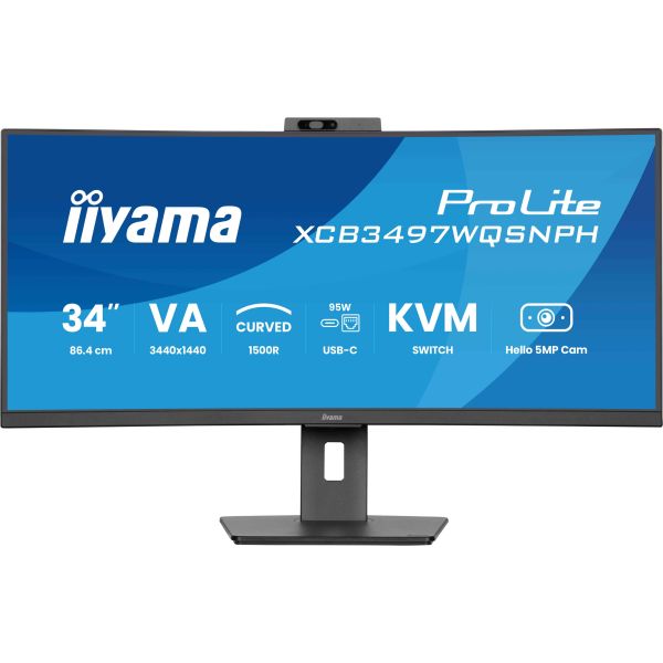 iiyama ProLite XCB3497WQSNPH-B1 computer monitor 86,4 cm (34") (XCB3497WQSNPH-B1) iiyama ProLite XCB3497WQSNPH-B1 computer monitor 86,4 cm (34") (XCB3497WQSNPH-B1)