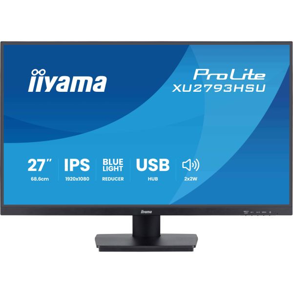 iiyama ProLite XU2793HSU-B7 computer monitor 68,6 cm (27") 1920 x 1080 Pixels Full HD LED Zwart (XU2793HSU-B7)