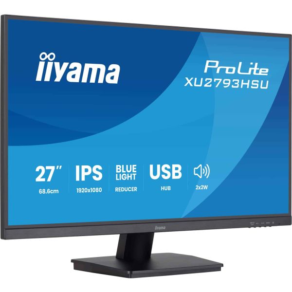iiyama ProLite XU2793HSU-B7 computer monitor 68,6 cm (27") 1920 x 1080 Pixels Full HD LED Zwart (XU2793HSU-B7)