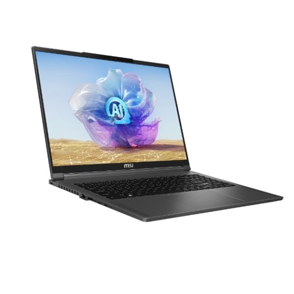MSI Creator 16 AI Studio A1VIG-092NL Intel Core Ultra 9 185H Laptop 40,6 cm (16") UHD+ 64 GB DDR5-SDRAM 2 TB SSD NVIDIA GeForce RTX 4090 Wi-Fi 7 (802.11be) Windows 11 Pro Grijs (16AIA1VIG092NL)