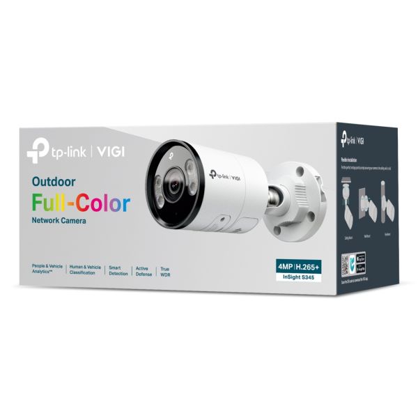 TP-Link INSIGHT S345 Bullet IP-beveiligingscamera Buiten 2688 x 1520 Pixels Muur (INSIGHT S345(4MM))