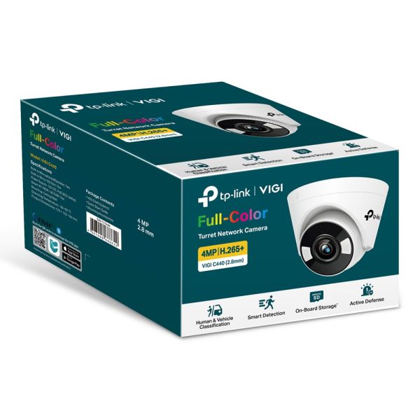 TP-Link VIGI C450 Turret IP-beveiligingscamera Binnen 2880 x 1620 Pixels Plafond (VIGI C450(2.8MM))