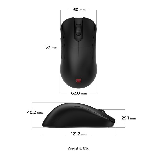 BenQ ZOWIE ZA13-DW muis Gamen Rechtshandig RF Draadloos 3200 DPI (9H.N4RBE.A2E)