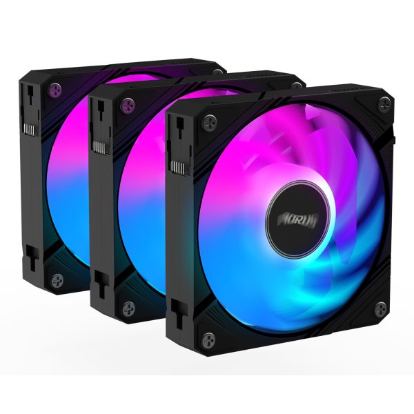 GIGABYTE AORUS EZ CHAIN FAN 120 (3-Pack) Moederbord Ventilator 12 cm Zwart 3 stuk(s) (GP-ECFAN1203)