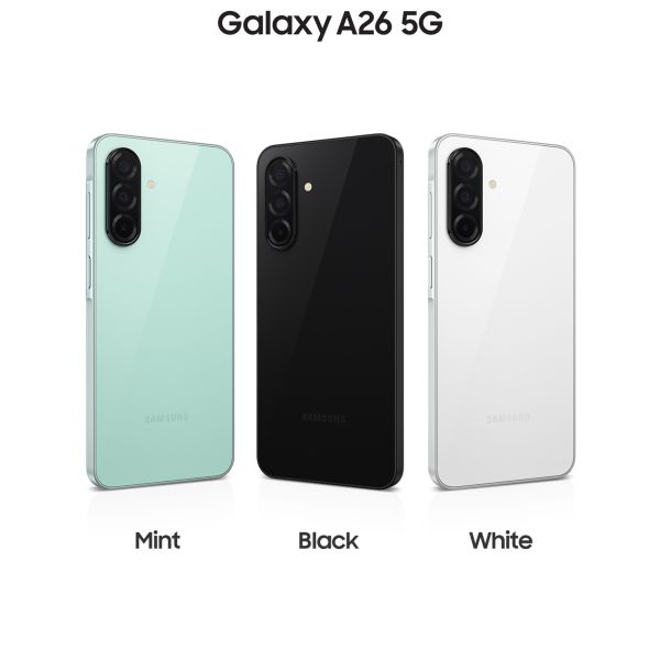 Samsung Galaxy A26 17 cm (6.7") Hybride Dual SIM Android 15 5G USB Type-C 6 GB 128 GB 5000 mAh Zwart (SM-A266BZKBEUE)
