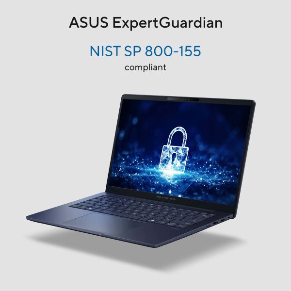 ASUS ExpertBook B3 B3405CCA-LY0758X Intel Core Ultra 5 225H Laptop 35,6 cm (14") WUXGA 16 GB DDR5-SDRAM 512 GB SSD Wi-Fi 6E (802.11ax) Windows 11 Pro US International Zwart, Grijs (90NX08L1-M00V00)