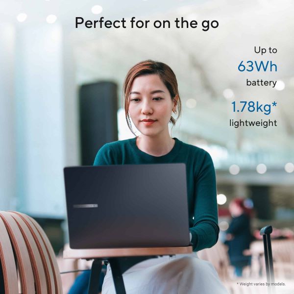 ASUS ExpertBook B3 B3605CCA-MB0370X Intel Core Ultra 5 225H Laptop 40,6 cm (16") WUXGA 16 GB DDR5-SDRAM 512 GB SSD Wi-Fi 6E (802.11ax) Windows 11 Pro US International Zwart, Grijs (90NX08N1-M00DE0)