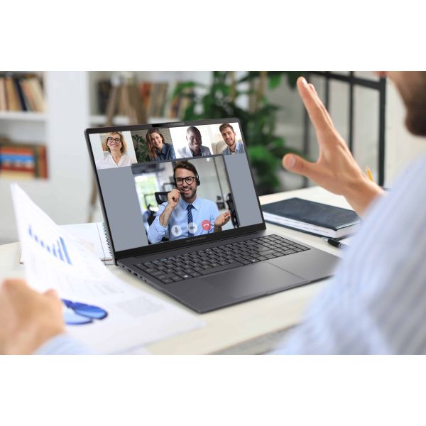 ASUS ExpertBook B3 B3605CCA-MB0370X Intel Core Ultra 5 225H Laptop 40,6 cm (16") WUXGA 16 GB DDR5-SDRAM 512 GB SSD Wi-Fi 6E (802.11ax) Windows 11 Pro US International Zwart, Grijs (90NX08N1-M00DE0)
