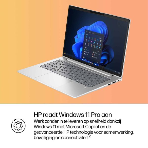 HP ProBook 4 G1i AI PC Intel Core Ultra 7 255U Laptop 35,6 cm (14") WUXGA 16 GB DDR5-SDRAM 512 GB SSD Wi-Fi 7 (802.11be) Windows 11 Pro Zilver (AD2R4ET#ABH)