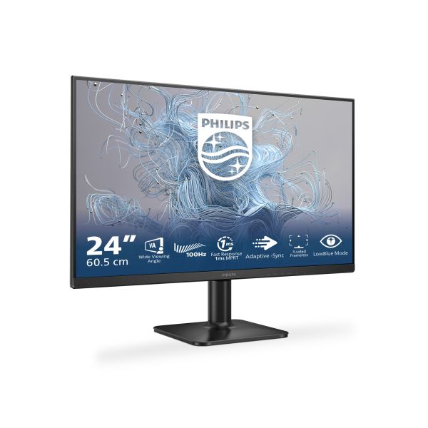 Philips 1000 series 24E2N1100LB/00 computer monitor 60,5 cm (23.8") 1920 x 1080 Pixels Full HD LCD Zwart (24E2N1100LB/00)