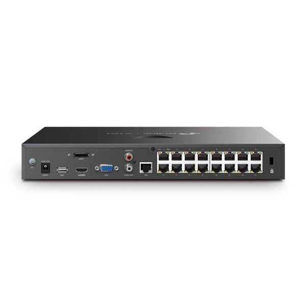 TP-Link VIGI VIGINVR2016H-16MP4TB Netwerk Video Recorder (NVR) Zwart (NVR2016H-16MP-4TB)