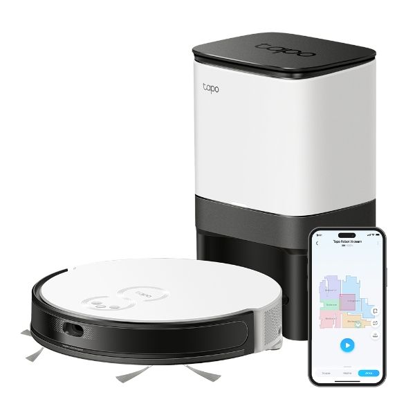 TP-Link Tapo RV20 Mop Plus 4 l Stofzak Zwart, Wit (TAPO RV20 MOP PLUS)