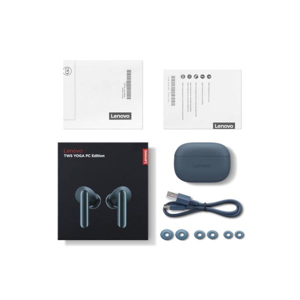 Lenovo TWS Yoga PC Edition Headset True Wireless Stereo (TWS) In-ear Oproepen/muziek Bluetooth Blauwgroen (GXD1N63507)