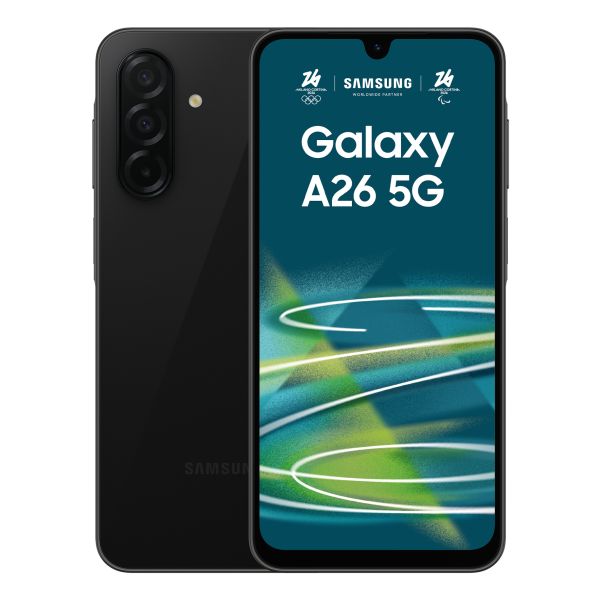 Samsung Galaxy A26 17 cm (6.7") Hybride Dual SIM Android 15 5G USB Type-C 8 GB 256 GB 5000 mAh Zwart (SM-A266BZKCEUE)