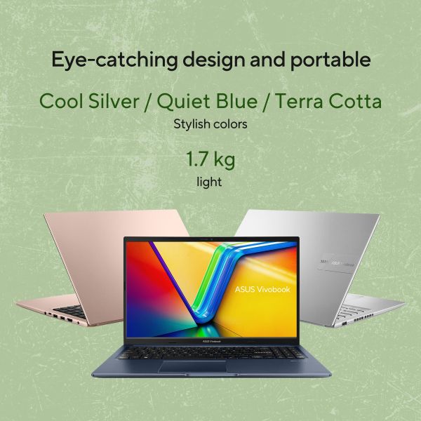 ASUS Vivobook 15 M1502YA-NJ590W AMD Ryzen™ 7 5825U Laptop 39,6 cm (15.6") Full HD 16 GB DDR4-SDRAM 512 GB SSD Wi-Fi 5 (802.11ac) Windows 11 Home Belgisch Zilver (90NB0X22-M00W60)