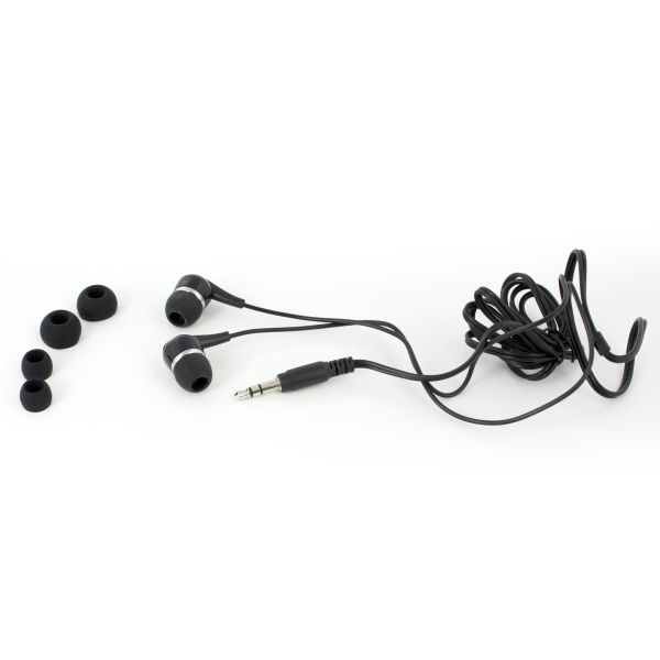 Ewent EW3584 hoofdtelefoon/headset Hoofdtelefoons Bedraad In-ear Muziek Zwart (EW3584)