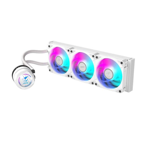 GIGABYTE AORUS WATERFORCE II 360 ICE Processor Alles-in-één vloeistofkoeler 12 cm Wit (GP-AORUSWTRFRC360I)