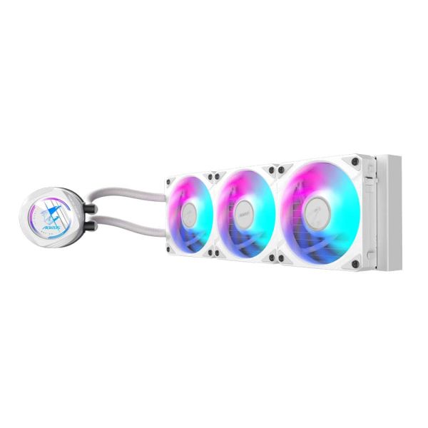 GIGABYTE AORUS WATERFORCE II 360 ICE Processor Alles-in-één vloeistofkoeler 12 cm Wit (GP-AORUSWTRFRC360I)