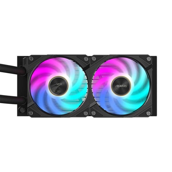 GIGABYTE AORUS WATERFORCE X II 240 Processor Alles-in-één vloeistofkoeler 12 cm Zwart (GP-AORUSWTRFRCX240)