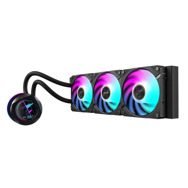 GIGABYTE AORUS WATERFORCE X II 360 Processor Alles-in-één vloeistofkoeler 12 cm Zwart (GP-AORUSWTRFRCX360)