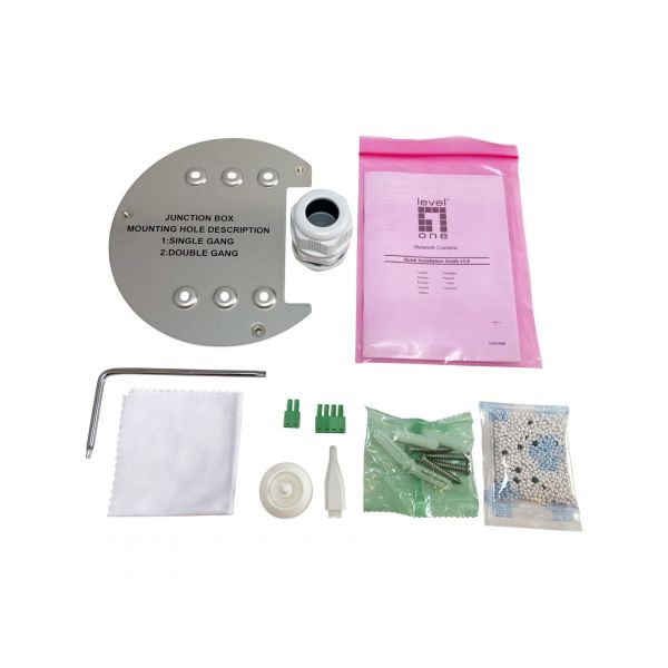 LevelOne FCS-3616 bewakingscamera Dome CCTV-bewakingscamera Binnen & buiten 3200 x 1800 Pixels Plafond (57308307101)