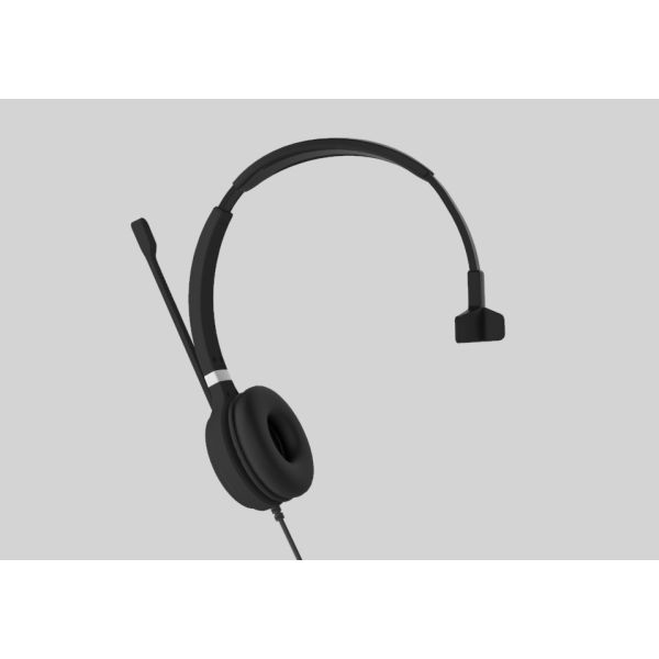 Yealink UH36 Mono Headset Bedraad Hoofdband Kantoor/callcenter USB Type-A Zwart, Zilver (UH36 MONO UC)