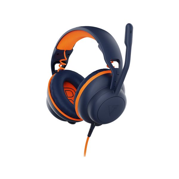 V7 HU590E hoofdtelefoon/headset Bedraad Hoofdband Onderwijs USB Type-C / USB Type-A Blauw, Oranje (HU590E)
