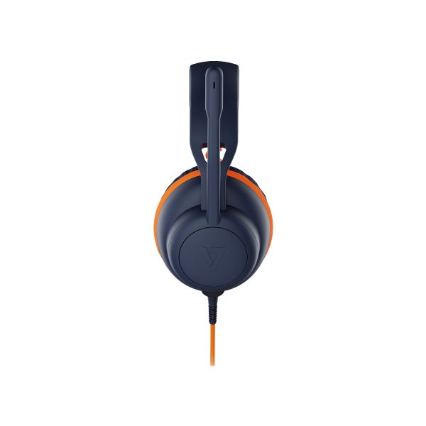 V7 HU590E hoofdtelefoon/headset Bedraad Hoofdband Onderwijs USB Type-C / USB Type-A Blauw, Oranje (HU590E)