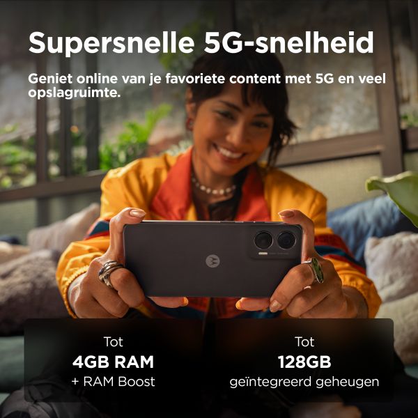 Motorola moto G35 5G 17,1 cm (6.72") Dual SIM Android 14 USB Type-C 8 GB 256 GB 5000 mAh Zwart (PB3K0015IT)