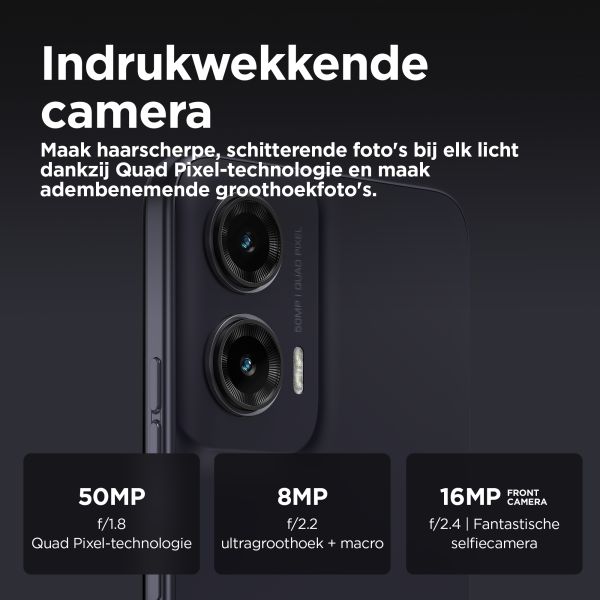 Motorola moto G35 5G 17,1 cm (6.72") Dual SIM Android 14 USB Type-C 8 GB 256 GB 5000 mAh Zwart (PB3K0015IT)