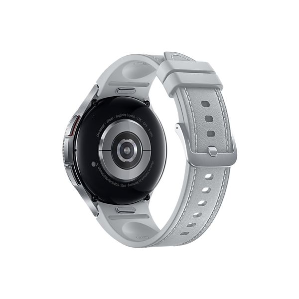 Samsung Galaxy Watch6 Classic 3,81 cm (1.5") OLED 47 mm Digitaal 480 x 480 Pixels Touchscreen Zilver Wifi GPS (SM-R960NZSAXEF)