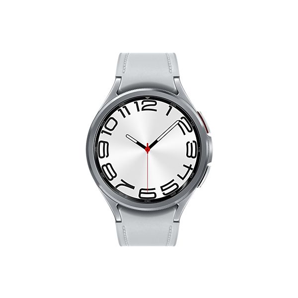 Samsung Galaxy Watch6 Classic 3,81 cm (1.5") OLED 47 mm Digitaal 480 x 480 Pixels Touchscreen Zilver Wifi GPS (SM-R960NZSAXEF)