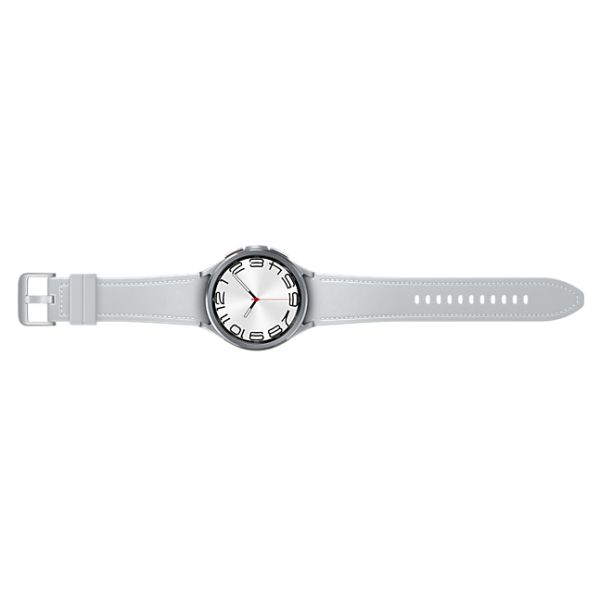 Samsung Galaxy Watch6 Classic 3,81 cm (1.5") OLED 47 mm Digitaal 480 x 480 Pixels Touchscreen Zilver Wifi GPS (SM-R960NZSAXEF)