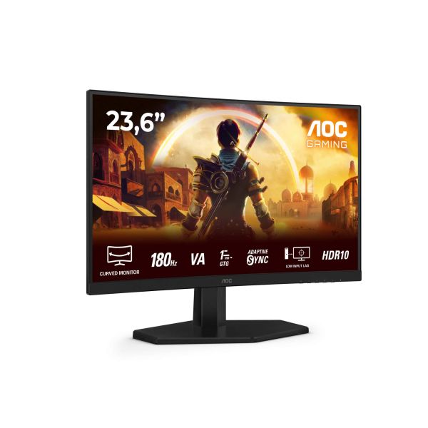 AOC G4 C24G42E computer monitor 59,9 cm (23.6") 1920 x 1080 Pixels Full HD LED Zwart, Rood (C24G42E)