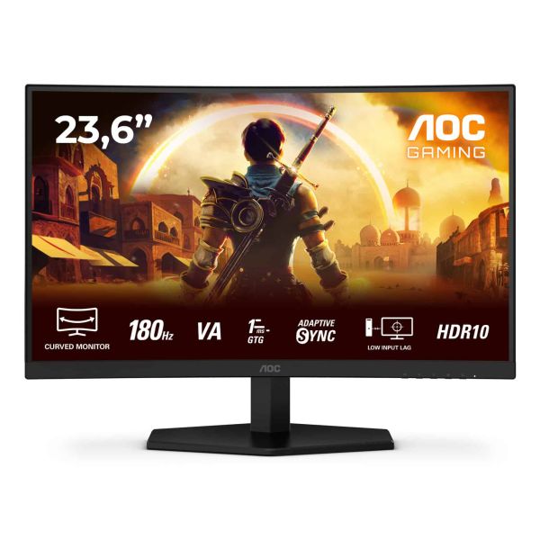 AOC G4 C24G42E computer monitor 59,9 cm (23.6") 1920 x 1080 Pixels Full HD LED Zwart, Rood (C24G42E) AOC G4 C24G42E computer monitor 59,9 cm (23.6") 1920 x 1080 Pixels Full HD LED Zwart, Rood (C24G42E)