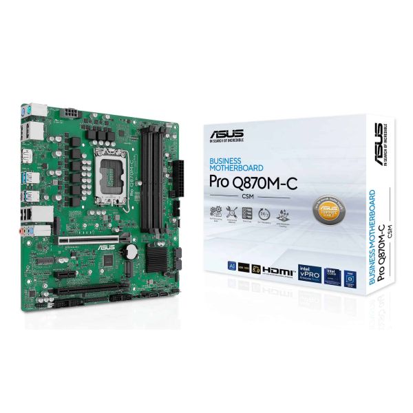 ASUS PRO Q870M-C-CSM LGA 1851 (Socket V1) micro ATX (90MB1KEP-M0EAYC)