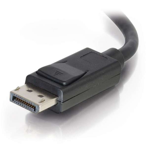 C2G 1m DisplayPort Cable with Latches 4K - 8K UHD M/M - Black Zwart (84400)