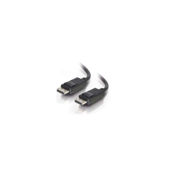 C2G 1m DisplayPort Cable with Latches 4K - 8K UHD M/M - Black Zwart (84400)