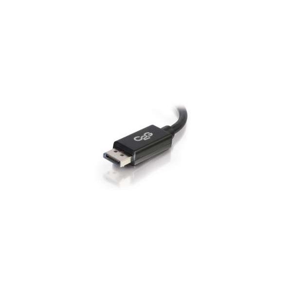 C2G 1m DisplayPort Cable with Latches 4K - 8K UHD M/M - Black Zwart (84400)
