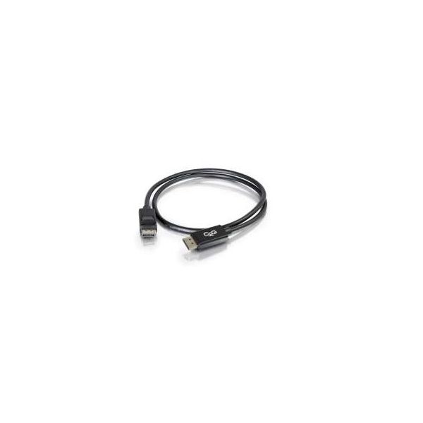 C2G 1m DisplayPort Cable with Latches 4K - 8K UHD M/M - Black Zwart (84400)