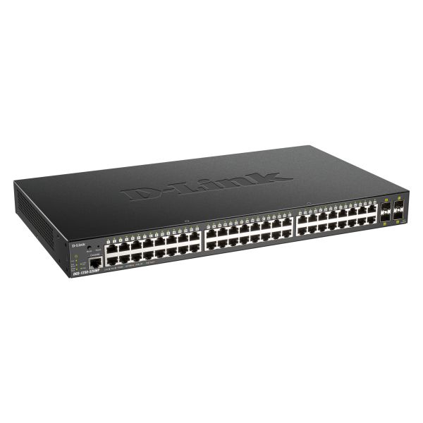 D-Link DGS-1250-52XMP netwerk-switch Managed L3 Power over Ethernet (PoE) Zwart (DGS-1250-52XMP)